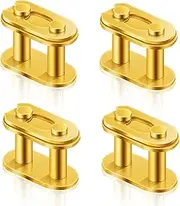 Pack of 4 Connectors for Motorcycle Pocket Bike Chain Pocket Bike Cross Gold Master Link Replacement for 50cc 70cc 90cc 110cc 125cc ATV Quad 4 Wheeler Pocket Bike Made in China,T8F