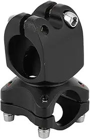 25.4 * 38 Handlebar Fixed Stem, Aluminum Alloy Bike Handlebar Stem Short Handlebar Fixed Stem for Cycling Accessory (25.4 Short Stand-Black)