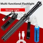 Super Bright Police Tactical Torch LED Zoom Flashlight Camping Lamp Rechargeable