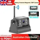 Wireless IR Backup Reversing Camera Battery Powered Magnetic 720P For RV Trailer