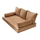 |COVER ONLY|Style3 Full Contrast Trim Daybed Mattress Bolster Pillow Cover AD104