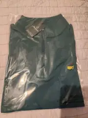2025 Masters Peter Millar Augusta Green Men's Sz M Quarter-Zip Golf Pullover