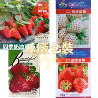 在飛比找蝦皮購物優惠-【原廠包裝】包對版 草莓種子 奶油草莓 四季草莓 水果種子 