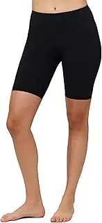[Gottex] Free Sport Women's High Waist Long Swim Shorts—Mid-Thigh Length, Quick-Dry, Chlorine Resistant Swim