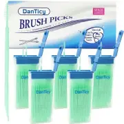 Brushpicks Interdental Toothpicks,Soft Bristle Dental Floss Picks Toothpicks,...