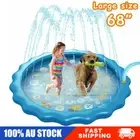 170CM Kids Inflatable Water Spray Pad Sprinkler Mat Round Water Splash Play Pool