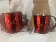 NIB new Deep Eddy Ruby Red moscow mule cup mug metal handle lot 2
