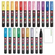Mitsubishi Pencil uni Posca Water-based Marker Extra Fine PC-1M 21 Color Set