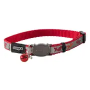 Rogz Reflectocat Safeloc Cat Collar Red Fish X-Small (8mm)