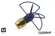Two (2x) FuriousFPV Antennas Pinwheel 5.8Ghz Short - Blue