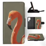 FLIP CASE FOR SAMSUNG GALAXY|MAJESTIC PINK FLAMINGO BIRD #4