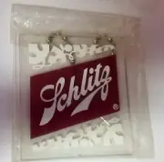 Schlitz Beer Plastic Lucite Key Chain NEW
