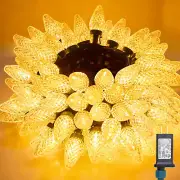 147 FT 200 LED C9 LED Christmas Lights Outdoor - Plug in Fairy Lights with Timer