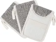 3 Pcs Soap Saver Pouch,Exfoliating Soap Bag Body Scrubber Exfoliator Sponge Holder Hanging Rope Bags for Bath or Shower
