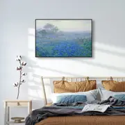 Cloudy Day Bluebonnets 1900s Poster Wall Art