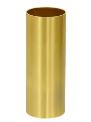 MFL By Masson Script Tall Cylinder Shade in Brass