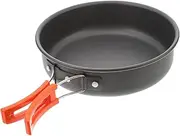 ARTSEWPLY Non-Stick Frypan Portable Camping Cookware 2-Piece Set Easy-Clean Lightweight Induction Compatible Outdoor Cooking Pot