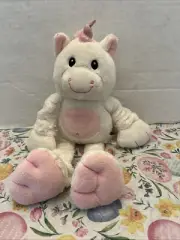SPARK CREATE IMAGINE UNICORN PLUSH ANIMAL LOVEY BABY RATTLE SQUEAK CRINKLE TOY