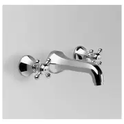Astra Walker Classic Wall Set 173mm Spout Chrome with Cross Handles