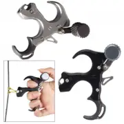 Compound Bow Release Aids 3 Finger Thumb Trigger Caliper Archery Grip LH RH