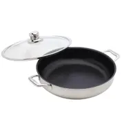 Swiss Diamond XD Non-Stick Clad Chefs Pan with Lid 32cm - Robins Kitchen