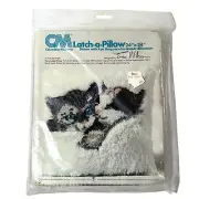 NEW 1977 Columbia Minerva Latch a Pillow Hook Pattern 24" x 24" Kittens Playmate