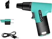 (Green) Handheld Turbo Fan,Compressed Air Duster,120,000RPM Handheld Violent Turbo Fan Wireless Li-Battery High Speed Turbo Fan