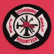 Vintage Cedarburg Wisconsin Volunteer Fire Department Patch