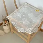 Fashionable Tulip Bouquet Table Cloth White Oven Dust Cover Living Room