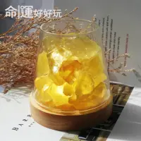 在飛比找momo購物網優惠-【命運好好玩】李玉珮-黃晶礦石聚財燈