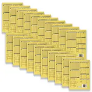 20pc Spirax 211 Exercise Book A4 11mm Ruled 64-Pages Notebook Stationery Yellow