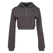 [We11done] Charcoal Womens Flame Logo Hoodie
