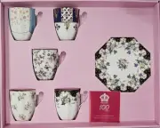 Royal Albert 100 Years 1900-1940 5-Piece Plate + 5 Mug Gift Set PRP $729