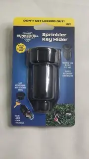 Bunker Hill Security Sprinkler Key Hider Black Model 58831 ~ New ~