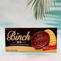 在飛比找蝦皮購物優惠-韓國 LOTTE 樂天 BINCH 巧克力餅乾 102g 可