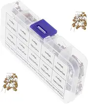 CATIEBYE 600pcs Ceramic Capacitors for Diy Projects High Performance Assorted Capacitor Assortment Kit