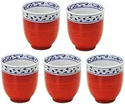 Mino Ware 149154 (5) Teacup Set, Set of 5