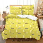 3D Geometry Graphics Pattern Quilt Cover Set Bedding Sets Pillowcases Queen 2