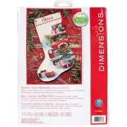 Dimensions Whimsical Counted Cross Stitch Kit Santa's Truck Stocking - 16"(1 ...