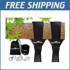 Ultimate 12ft Tree Swing Strap Kit - 2200lbs Load, Screw Lock Carabiner Included