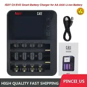 ISDT C4 EVO Battery Charger for AA AAA Li-ion Battery with IPS Display Screen