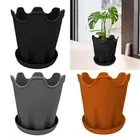 Flowerpot Planter Box with Tray Multipurpose Flower Plant Container with