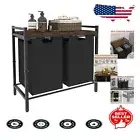 2-Section Laundry Hamper with Top Shelf - Ideal for Bathroom & Living Room