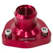 Aeroflow Billet Thermostat Housing - Red, AF64-4029R