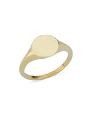 Bloomingdale's Fine Collection 14K Yellow Gold Circle Signet Pinky Ring