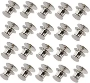 [Hohopeti] Elegant Flat Top Buckle Pin Back 50 Sets Snap Hooks Pin Back Tie Tack for All Purposes