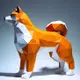 柴犬大學 柴犬1:1站姿DIY紙模型 柴犬模型 3D模型 立體模型 DIY紙模型 DIY材料 手工DIY 柴犬週邊 柴柴