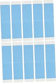 Ipetboom 10pcs Wig Patch Tape Lace Makeup for Wigs Lace Concealer for Wigs Hair Extension Glue Lace Strip Sticker Sky-blue