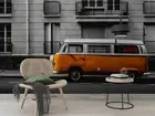 3D Street Bus Wallpaper Wall Mural Removable Self-adhesive 272