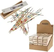 Posten Anker Mikado Chopsticks, Wooden Box with 41 Pieces, 19 cm Pickup Sticks, Family Games, Table Top, Board Game, Wooden Toy for Children and Adults